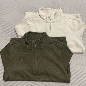 Boys Old Navy Long Sleeved Quarter Zip Shirts